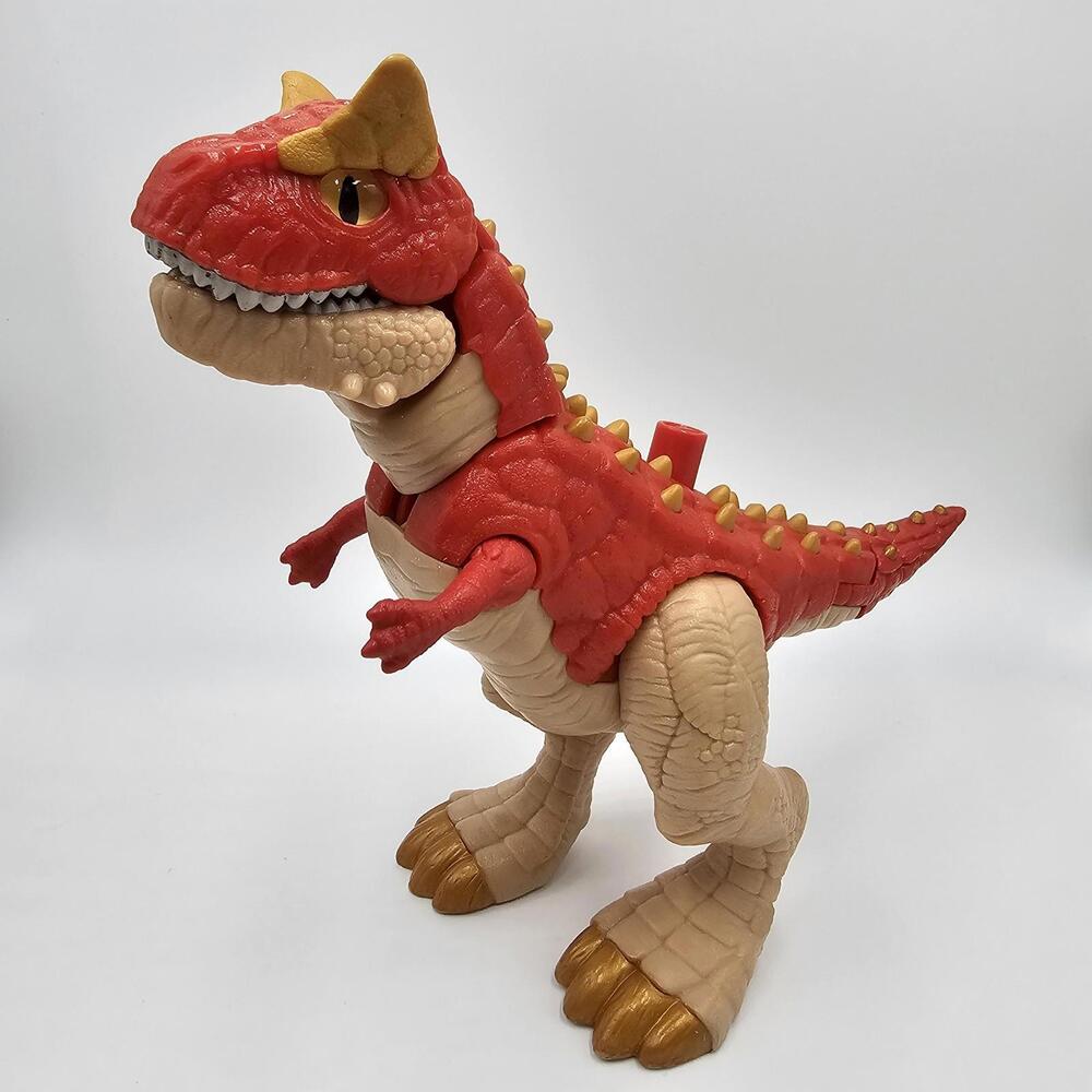 2018 Mattel Imaginext‎ Jurassic World Red Carnotaurus Dinosaur Toy